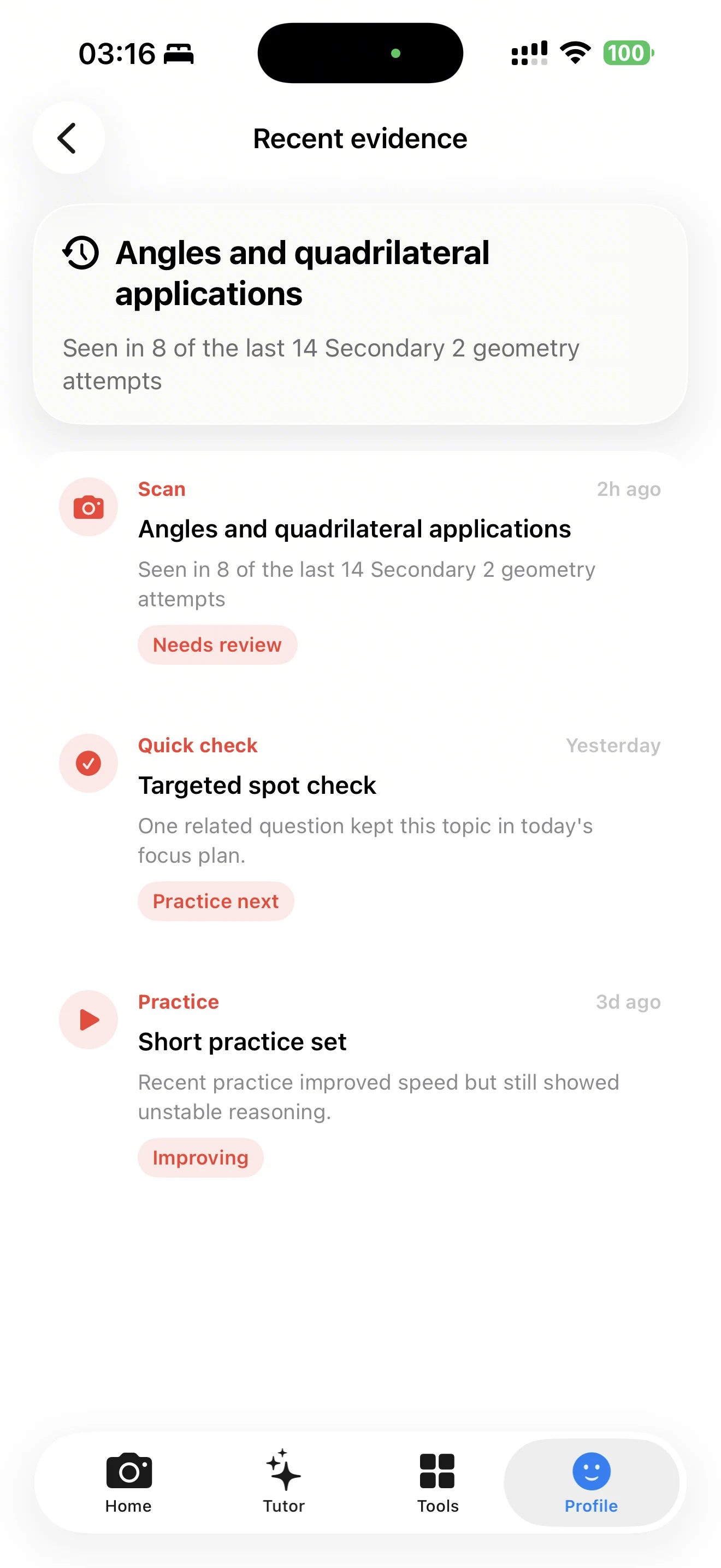 GauthX answer explanation screen